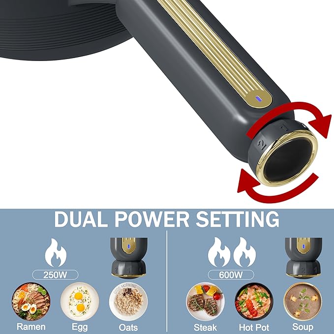 TOPWIT Hot Pot Electric with Steamer, 2L Multifunctional Electric Cooker - Image 5