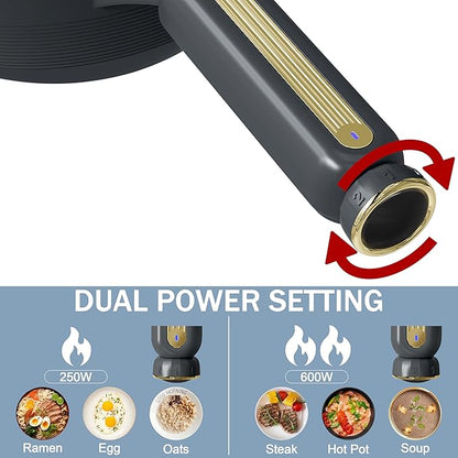 TOPWIT Hot Pot Electric with Steamer, 2L Multifunctional Electric Cooker - Image 5