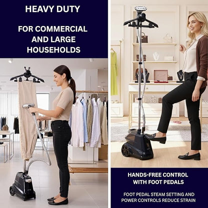 SALAV Heavy Duty Commercial Full-Size Garment Steamer - Image 2