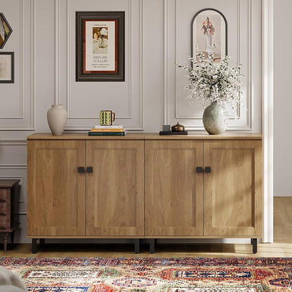 Buffet Sideboard Cabinet Farmhouse Modern 2 in 1 Storage Cabinet by FENSULN