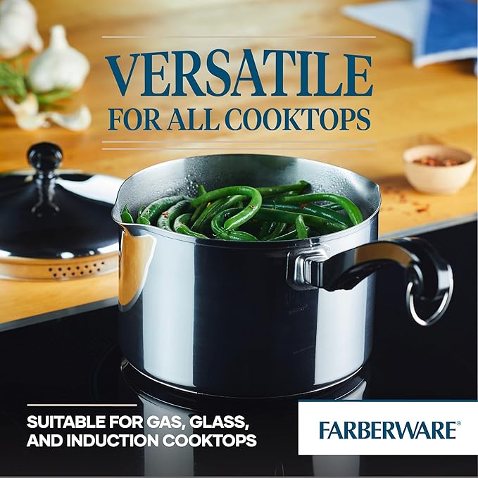 Farberware Classic Stainless Steel 3-Quart Covered Straining Saucepan - Image 5