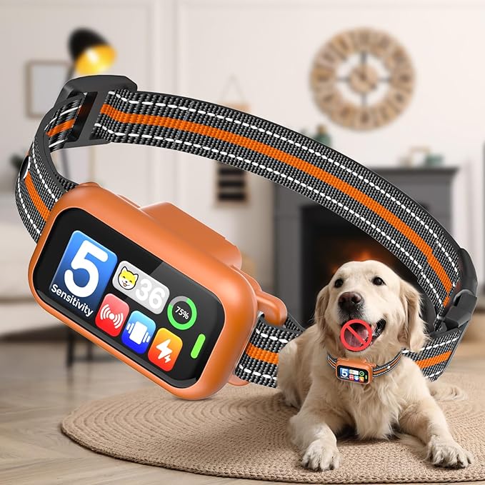Dog Bark Collar, 1 Second Stop Barking, Smart Humane Training Collar by Unknown