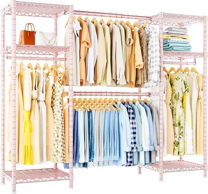 Ulif E7 Garment Rack, Heavy Duty Clothes Storage System by Ulif