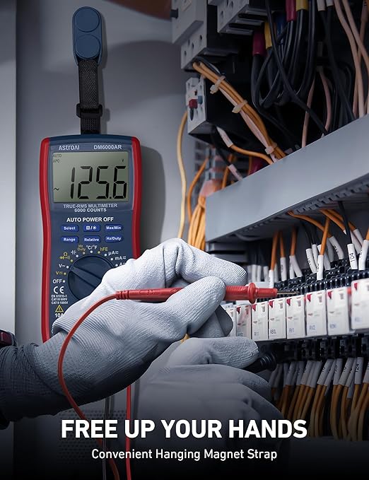 AstroAI Digital Multimeter and Analyzer TRMS 6000 Counts Volt Meter Ohmmeter - Image 6