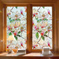 Window Privacy Film, Stained Glass Rainbow Stickers 17.5"x78.7" | 3D Colorful Static Cling Window Film, UV Blocking Heat Control Non-Adhesive, Day Night Privacy for Front Door Bathroom Office