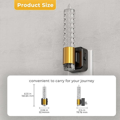 L LOHAS LED Night Light, Amber Candle Night Lights Plug into Wall, 2 Pack 0-100 - Image 3