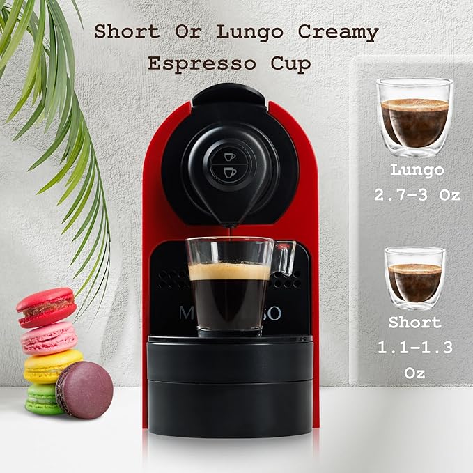 Mixpresso Red Espresso Coffee Machine – Compact 1400W Single Serve Coffee Maker - Image 3