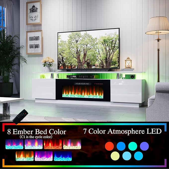 AMERLIFE Fireplace TV Stand - Image 5