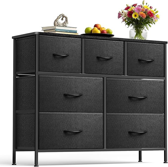 Dresser for Bedroom with 7 Drawers, Chest of Drawers, Storage Drawers Organizer by Sonharlar