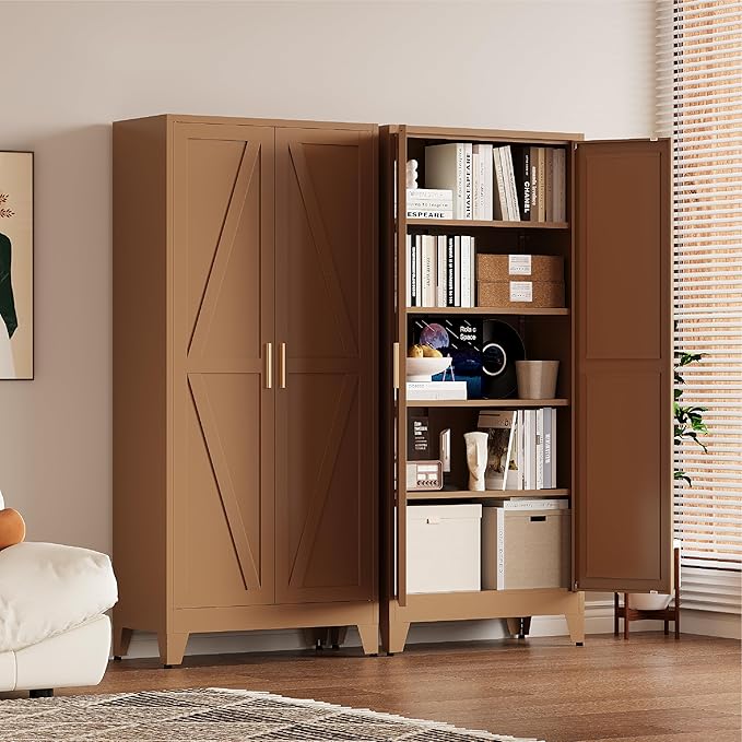 71" Tall Pantry Cabinet, Kitchen Pantry Storage Cabinets - Image 6