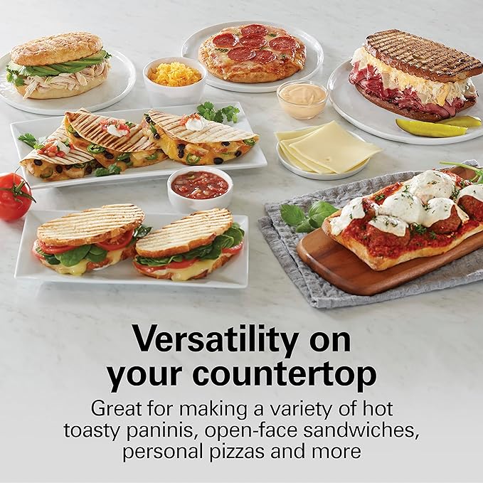 Hamilton Beach Panini Press Sandwich Maker & Electric Indoor Grill - Image 2