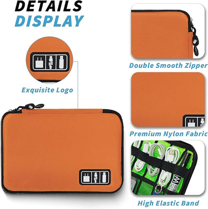 Electronics Organizer, Travel Cord Organizer Pouch, Portable Cable Organizer - Image 2