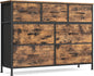 SONGMICS Dresser for Bedroom, Chest of Drawers, 7 Non-Woven Fabric Drawers by SONGMICSbySONGMICSHOME