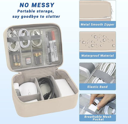 Electronics Organizer, Travel Cord Organizer Pouch, Portable Cable Organizer - Image 3