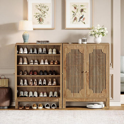 Tribesigns Shoe Cabinet with Doors, 5-Tier Shoe Storage Cabinet with Adjustable by Tribesigns