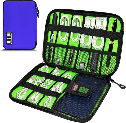 Electronics Organizer, Travel Cord Organizer Pouch, Portable Cable Organizer by Miavers