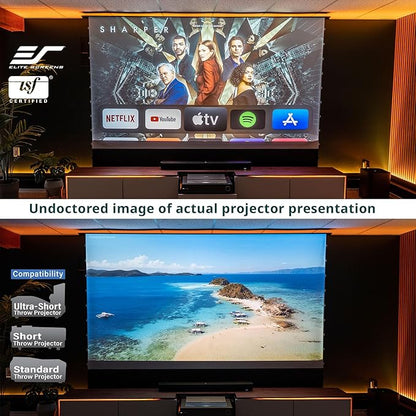 Elite Screens Kestrel Tab-Tension 3 CineWhite, 122 inch 16:9 Aspect Ratio - Image 6