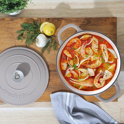 Crock-Pot Artisan 5-Quart Round Cast Iron Dutch Oven - Image 3