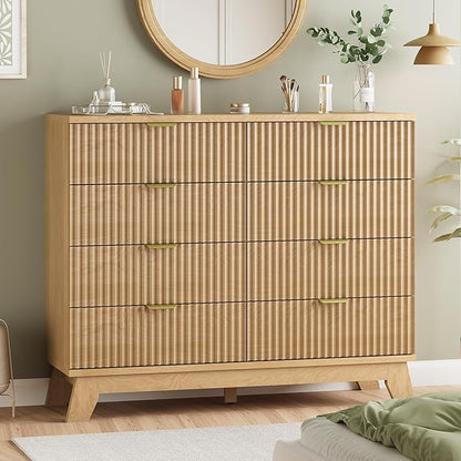 Fluted Dresser for Bedroom by Xixini