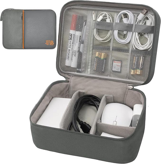 Electronics Organizer, Travel Cord Organizer Pouch, Portable Cable Organizer by Miavers