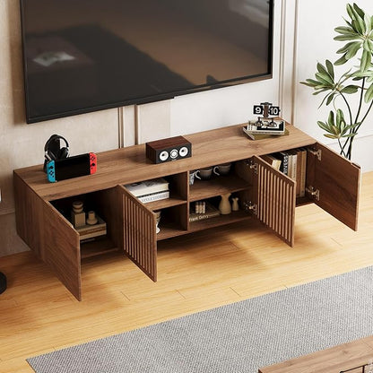 gaoyangjiaju 70.87" Mid Century Modern TV Stand, Walnut Media Console - Image 6