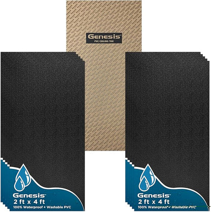 Genesis 2ft x 4ft Stucco Pro Black Ceiling Tiles by Genesis