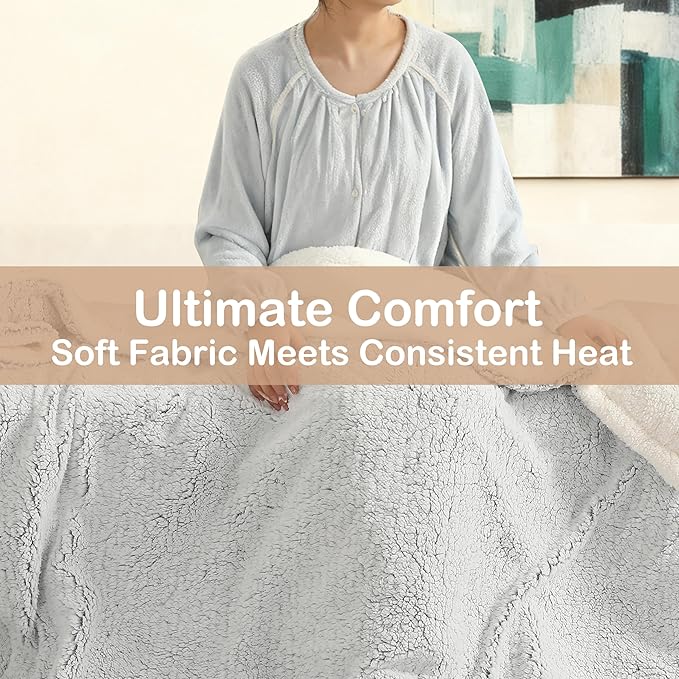 Electric Heated Blanket Full Size 72"×84" - Image 2