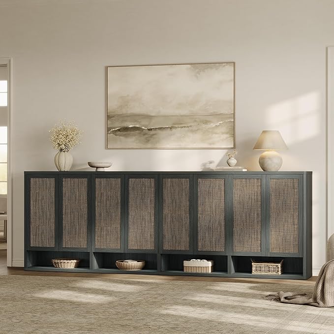 SICOTAS Rattan Shoe Storage Cabinet - Image 6