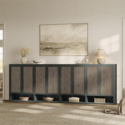 SICOTAS Rattan Shoe Storage Cabinet - Image 6