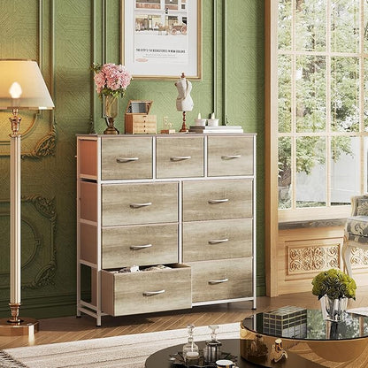WLIVE 9-Drawer Dresser, Fabric Storage Tower - Image 2