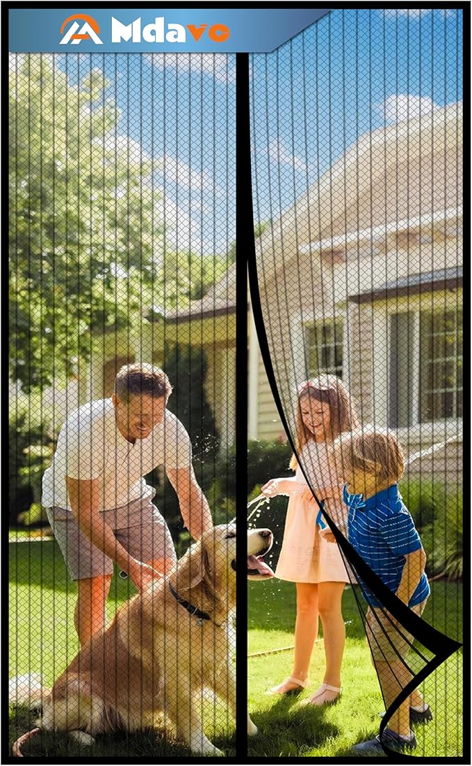 Magnetic Screen Door, Self Sealing Magnets, Easy Install Screen Doors by Welcometobuy