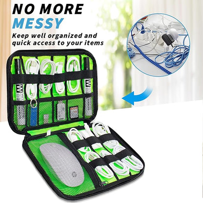 Electronics Organizer, Travel Cord Organizer Pouch, Portable Cable Organizer - Image 4
