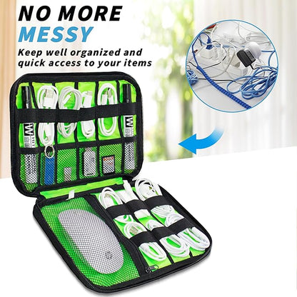 Electronics Organizer, Travel Cord Organizer Pouch, Portable Cable Organizer - Image 4