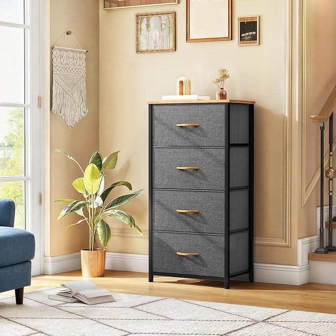 DWVO 4 Drawers Dresser, Small Dresser - Image 2