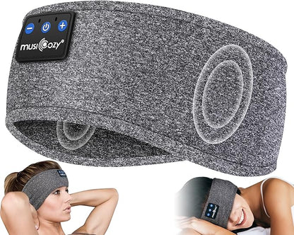MUSICOZY Sleep Headphones Bluetooth Headband, 14 Hours Playtime, Sports Sweat by MUSICOZY