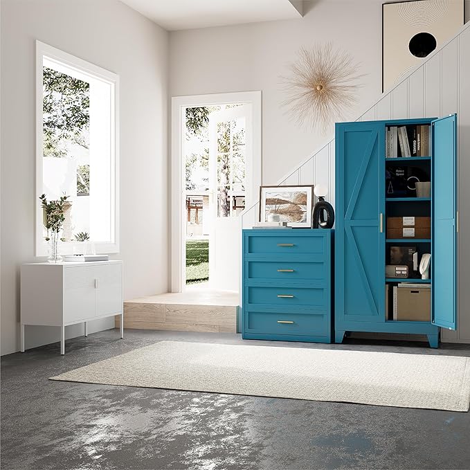 71" Tall Pantry Cabinet, Kitchen Pantry Storage Cabinets - Image 2