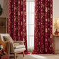 NICETOWN 2 Panels Christmas Red Curtains 42 x 84 Inch, Xmas Home Decor by NICETOWN