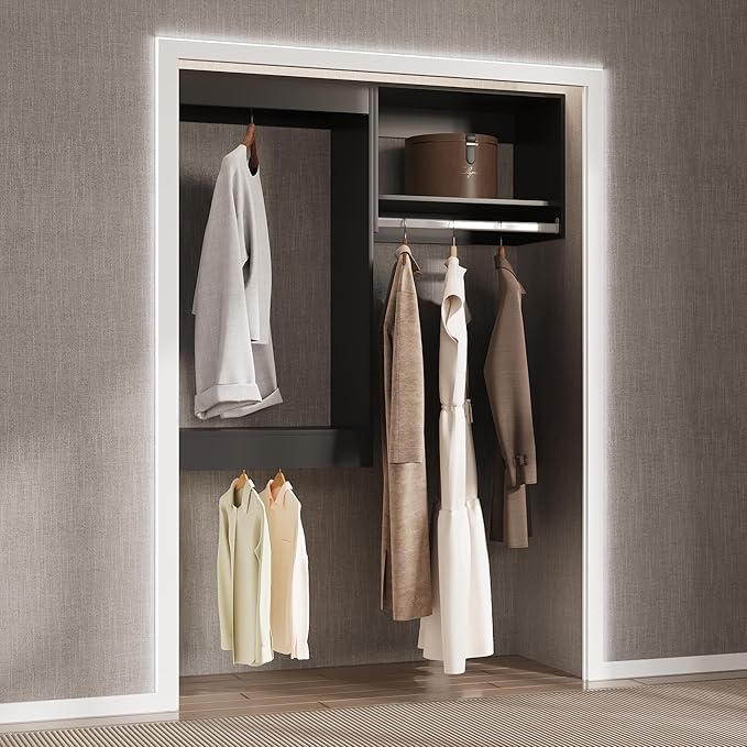 Modular Closet Organizer, Wood Tower Storage - Image 3