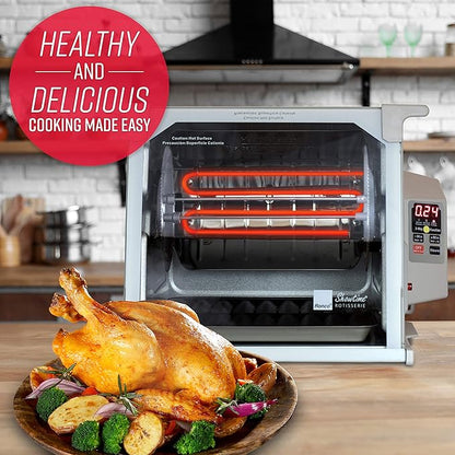 Ronco Digital Rotisserie Oven, Platinum Digital Design, Large Capacity - Image 2