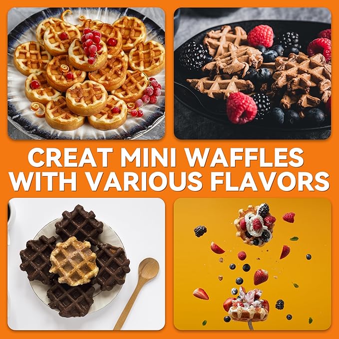 Baker's Friend, Bite-size Mini Waffle Maker - Image 5