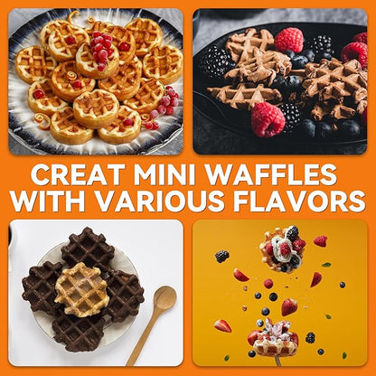 Baker's Friend, Bite-size Mini Waffle Maker - Image 5