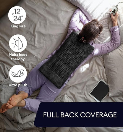 GENIANI Electric Heating Pad for Back Pain & Cramps Relief, Electric Throw - Image 8