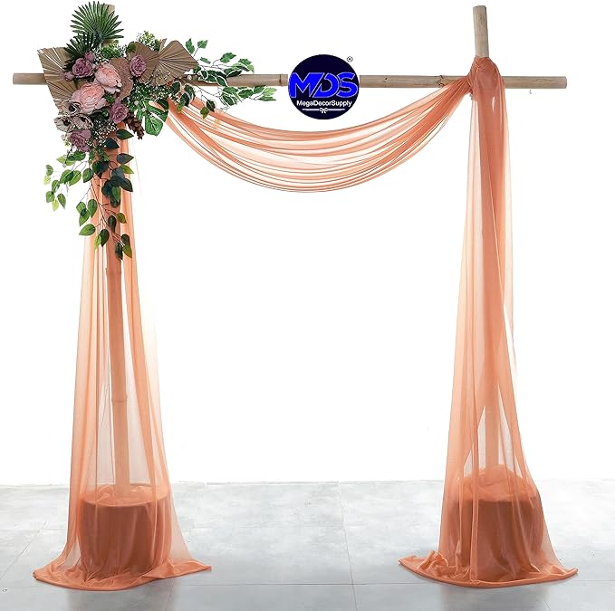 MDS Halloween Chiffon Draping Fabric - 1 Panel, 30" Wide x 40ft Long - S...