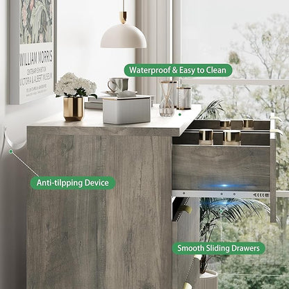 Xixini Fluted Dresser for Bedroom - Image 5