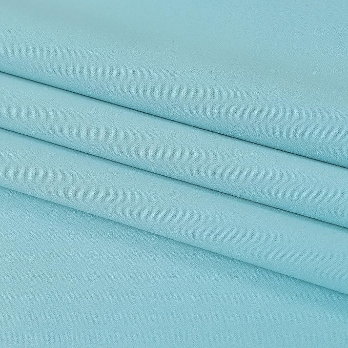 DUALIFE Aqua Curtains for Living Room Bedroom Light Blocking Window Curtains - Image 8