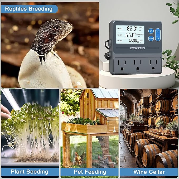 DIGITEN Reptile Temperature and Humidity Controller - Image 7
