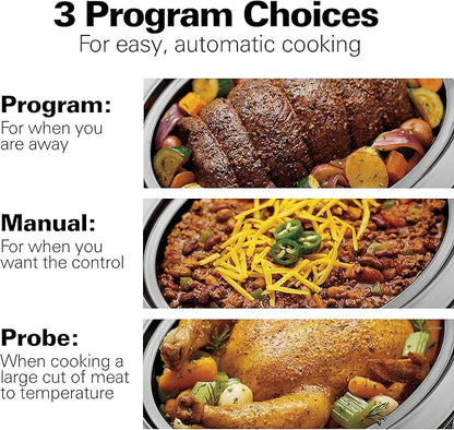 Hamilton Beach Portable 6 Quart Set & Forget Digital Programmable Slow Cooker - Image 5