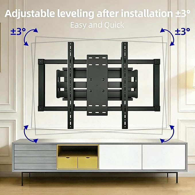 HILLPORT 85 86 98 TV Wall Mount 75 90 100 110 inch Full Motion Ultra Slim - Image 4