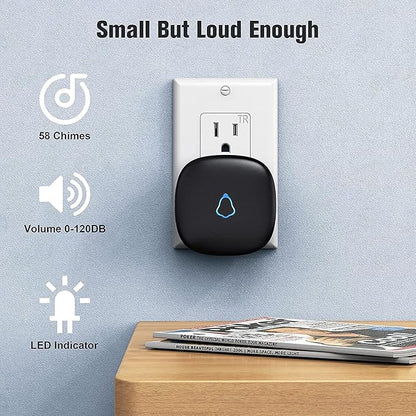 SECRUI Wireless Doorbell with 3Receivers 2 Push Buttons, Easy installation - Image 3