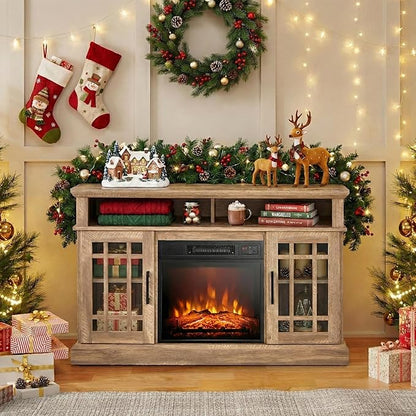 SIMOE 48 Inch Electric Fireplace TV Stand, TV Console - Image 9